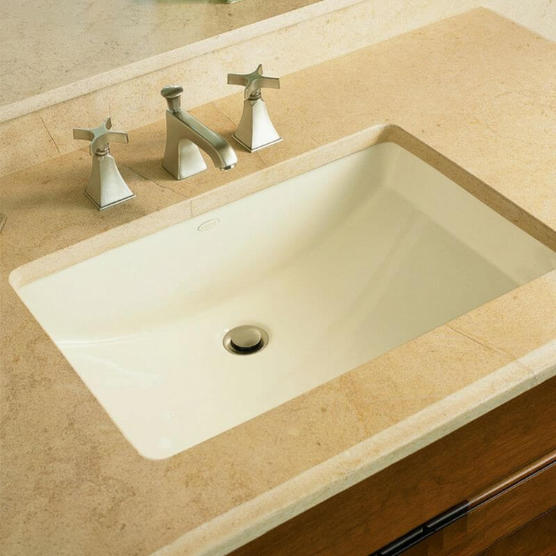 modern rectangular bathroom sink