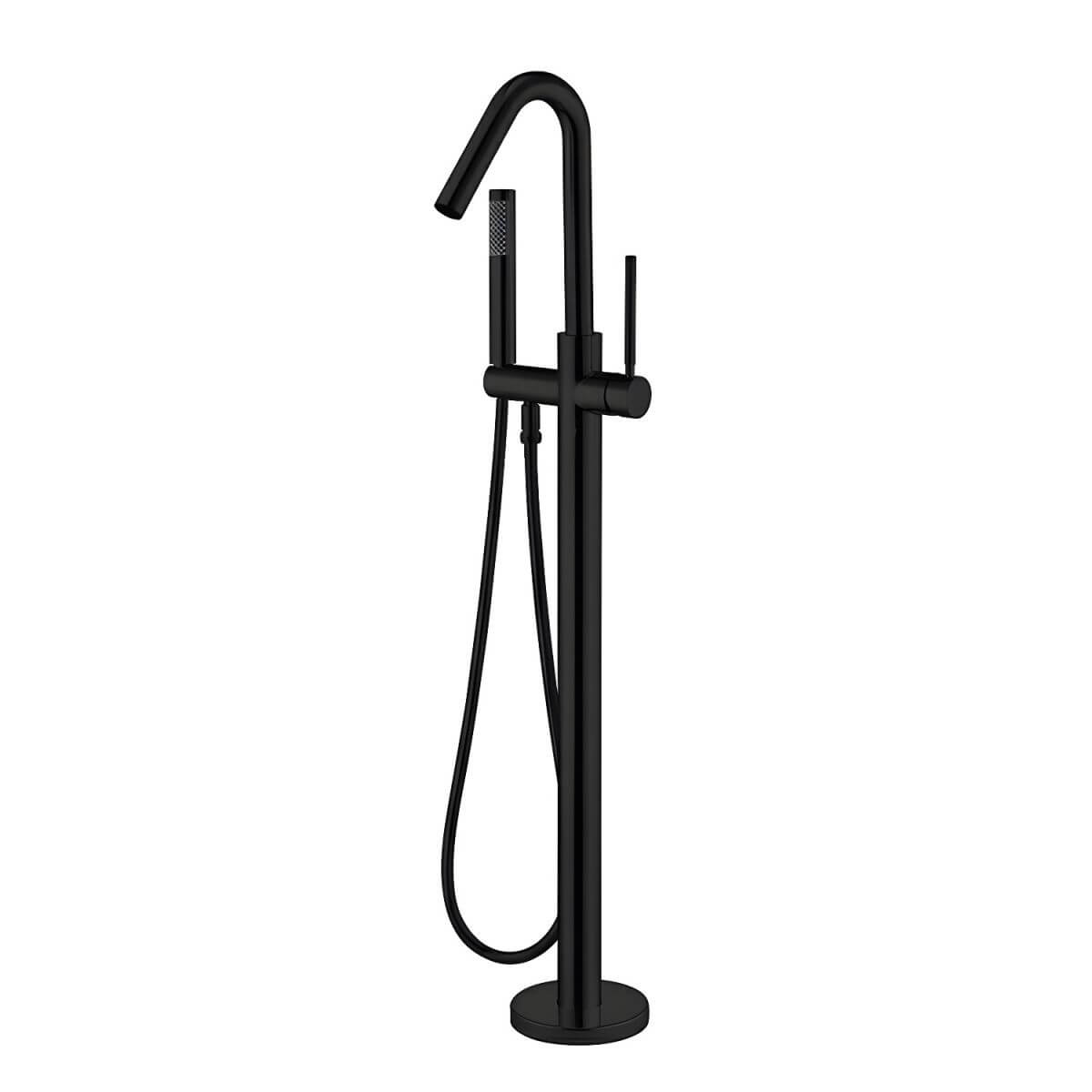 High arc gooseneck bathtub faucet