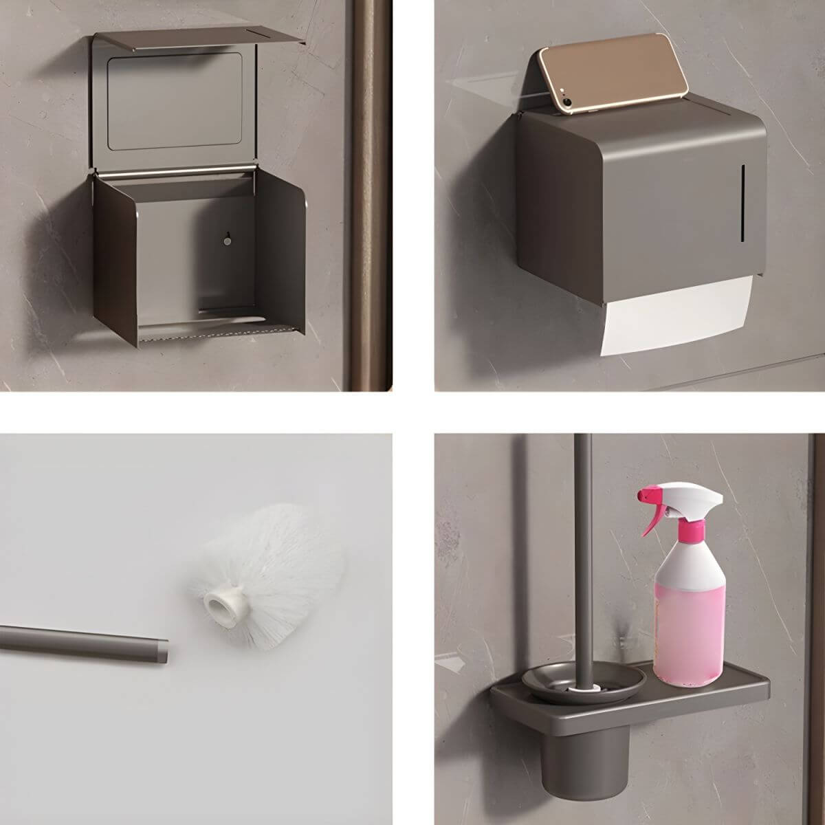 Modern Metal Bathroom Storage Solutions