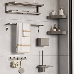 Metal Towel Bar in Cream White