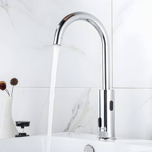 Elegant vessel sink faucet in chrome finish