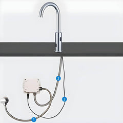 Vessel sink faucet enhancing bathroom decor