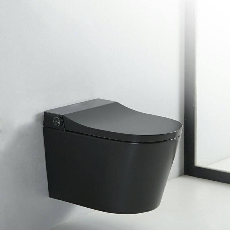 Close-up of Heated Seat on Wall Mount Bidet