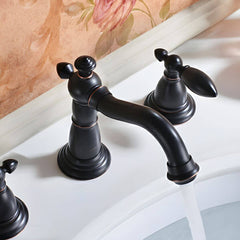 Rose gold bathroom sink faucet