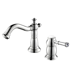 Elegant antique brass sink faucet