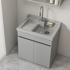 Quartz Sink in Dove Grey Vanity