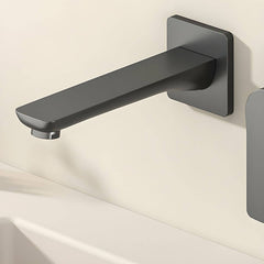 Wall mounted faucet in white finish