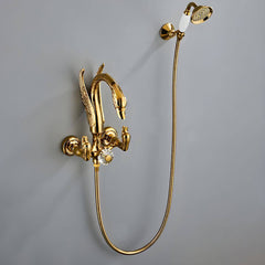 Elegant Bronze 1-Handle Bathtub Faucet Set