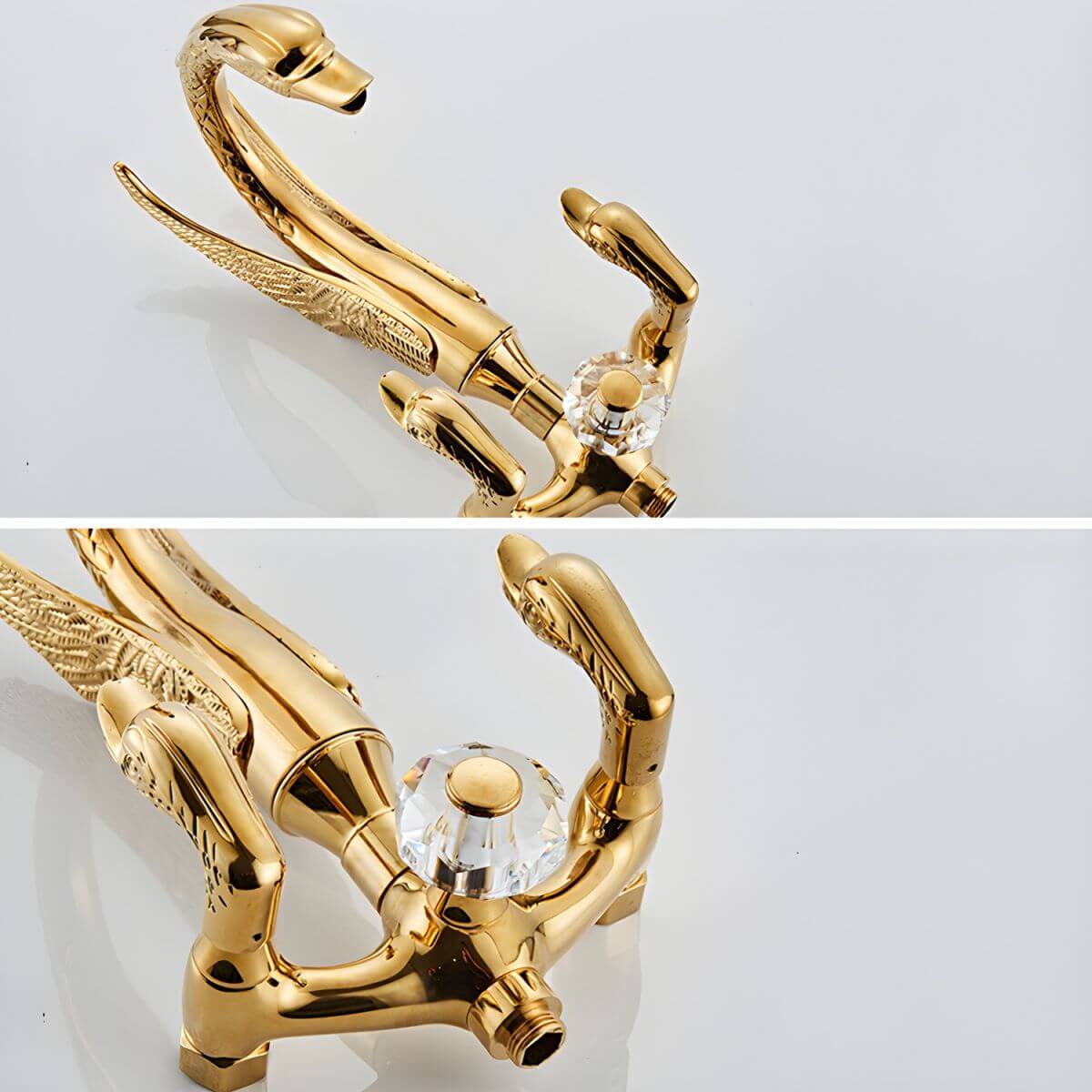 Floor mounted bathtub faucet in bronze