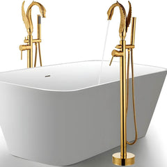 Elegant bathtub fixture with hand shower