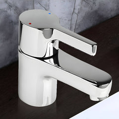 Elegant chrome vessel sink faucet view