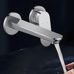 Modern Wall Mounted Faucet in Chrome