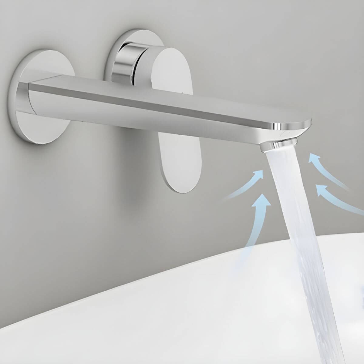 Chrome Lever Handle Faucet