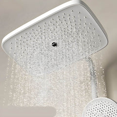 Wall-mounted copper shower design