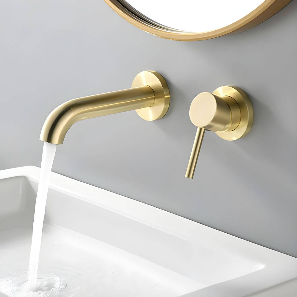 Single handle modern bathroom faucet