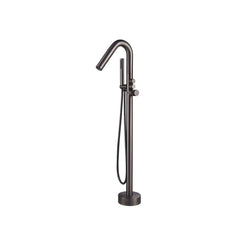 Gun grey freestanding bathtub faucet