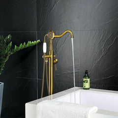 gold bathtub faucet