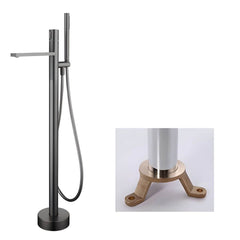 Elegant floor-mounted faucet for bath