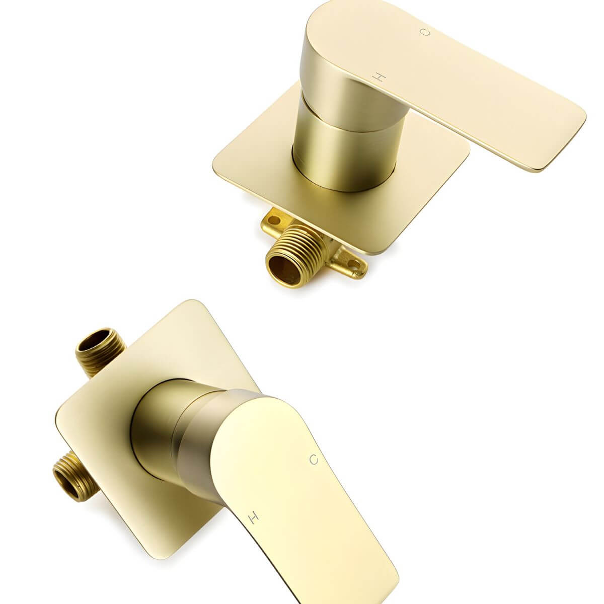 Gold finish touch-activated sink faucet