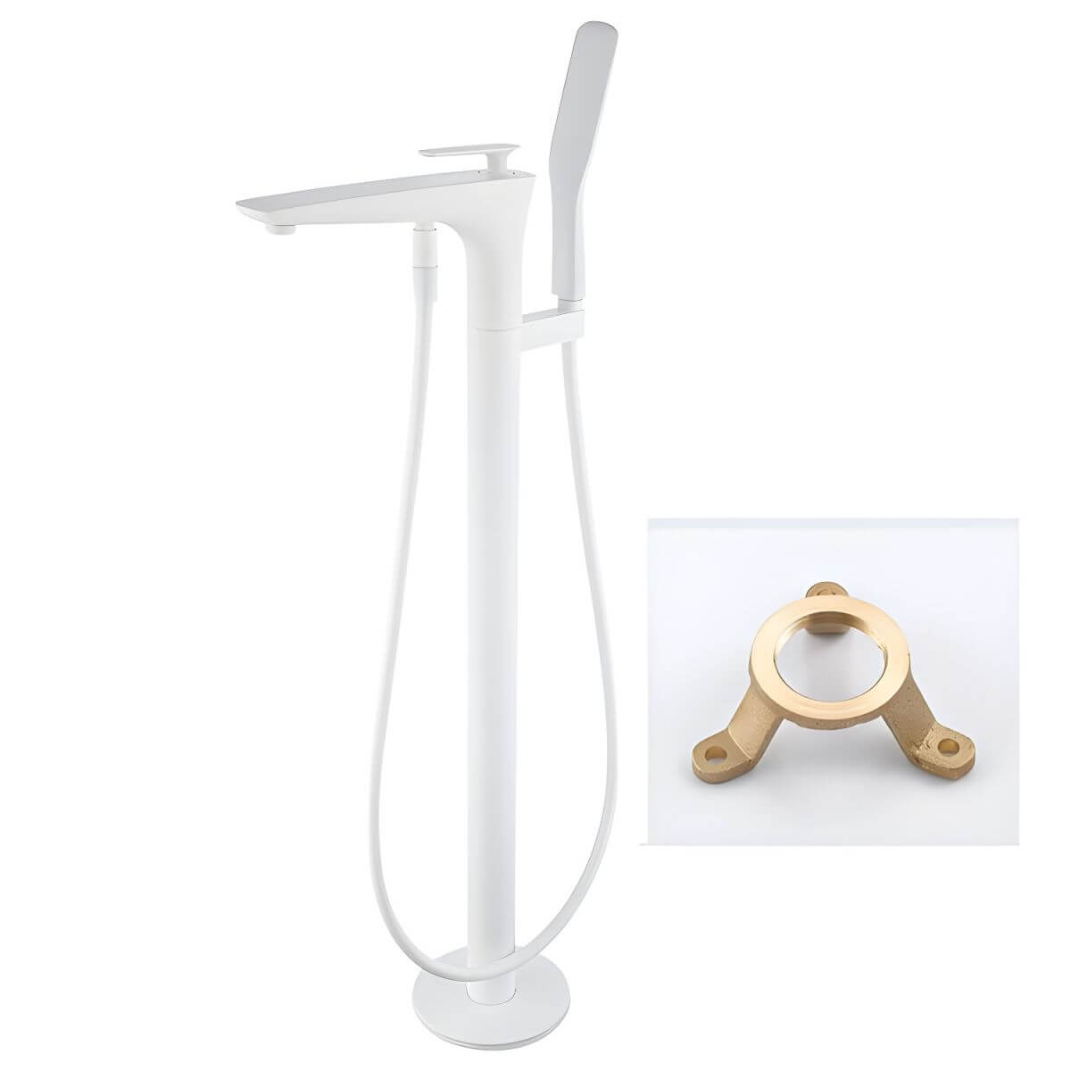 Floor Mounted Free Standing Bathtub Faucet