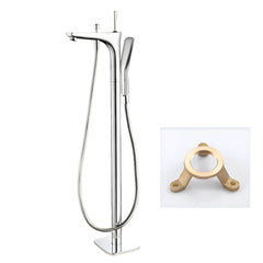 Gold Plated Bathtub Faucet Set with Hand Shower