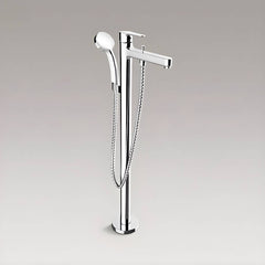 luxurious bathtub faucet with hand shower