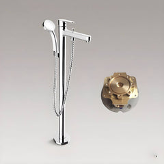 chrome plated modern faucet