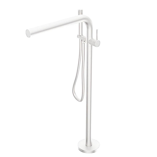 Copper free standing bathtub faucet with hand shower and valve for modern bathroom