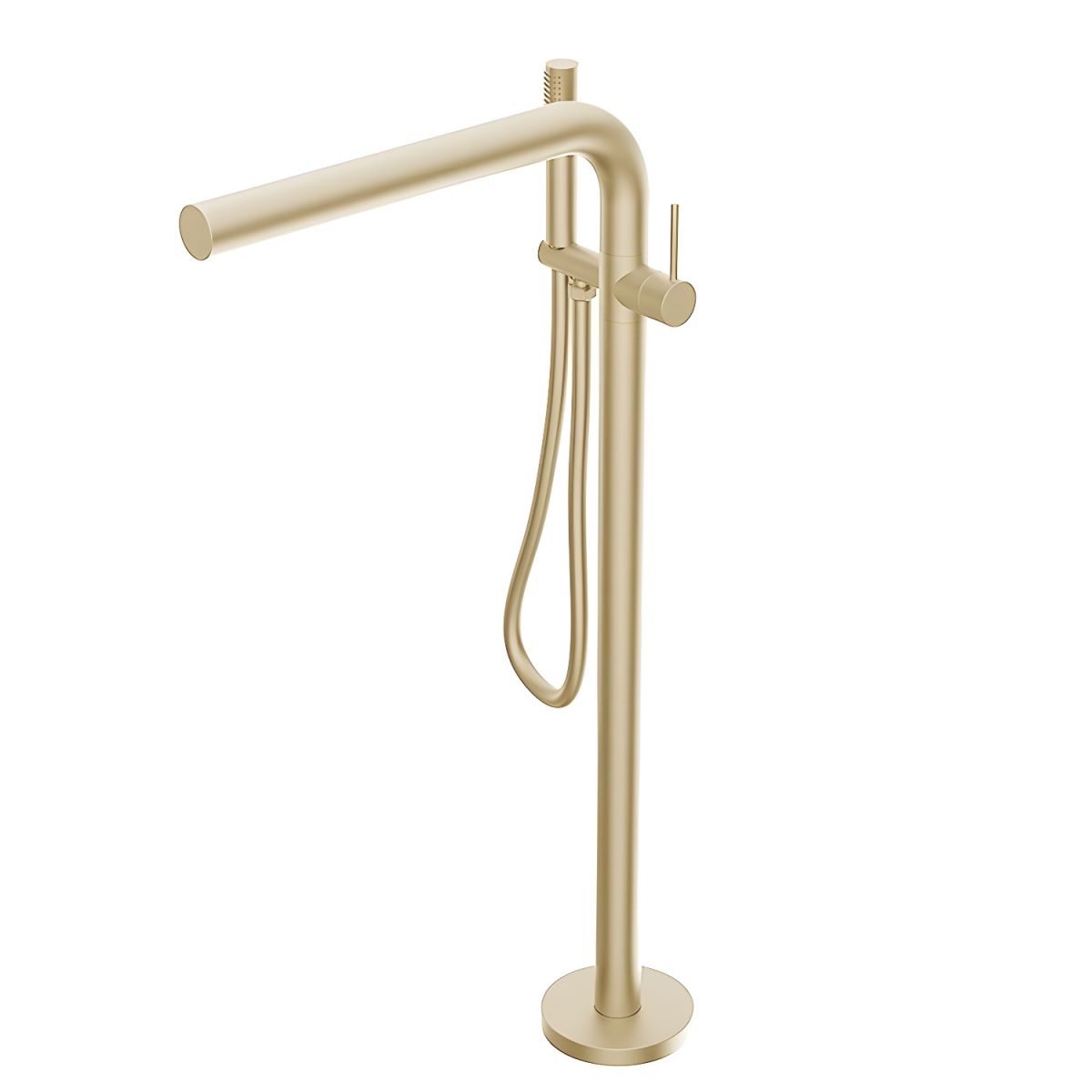 Elegant Modern Copper Free Standing Bathtub Faucet front view