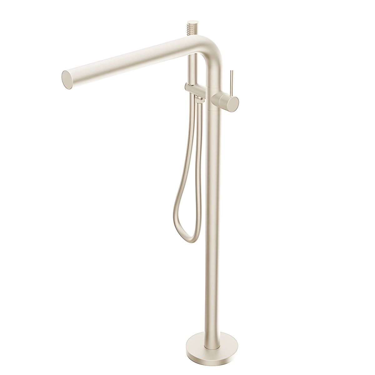 Elegant Modern Copper Free Standing Bathtub Faucet front view