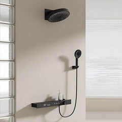 Stylish modern shower system with multiple object options