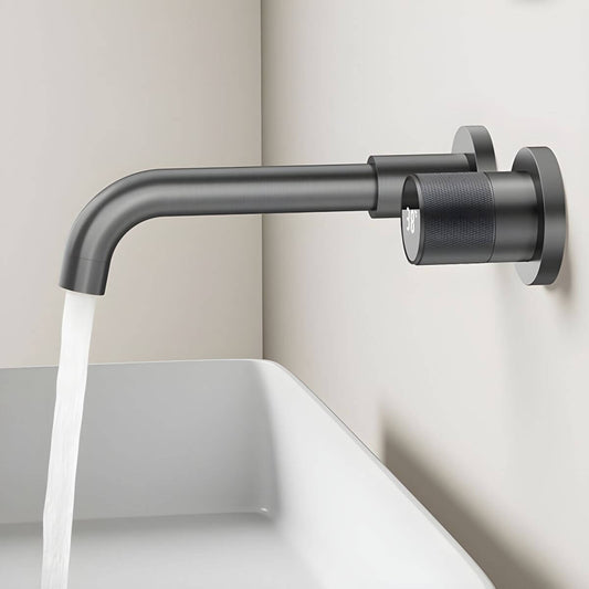 Sleek single handle faucet with swivel spout