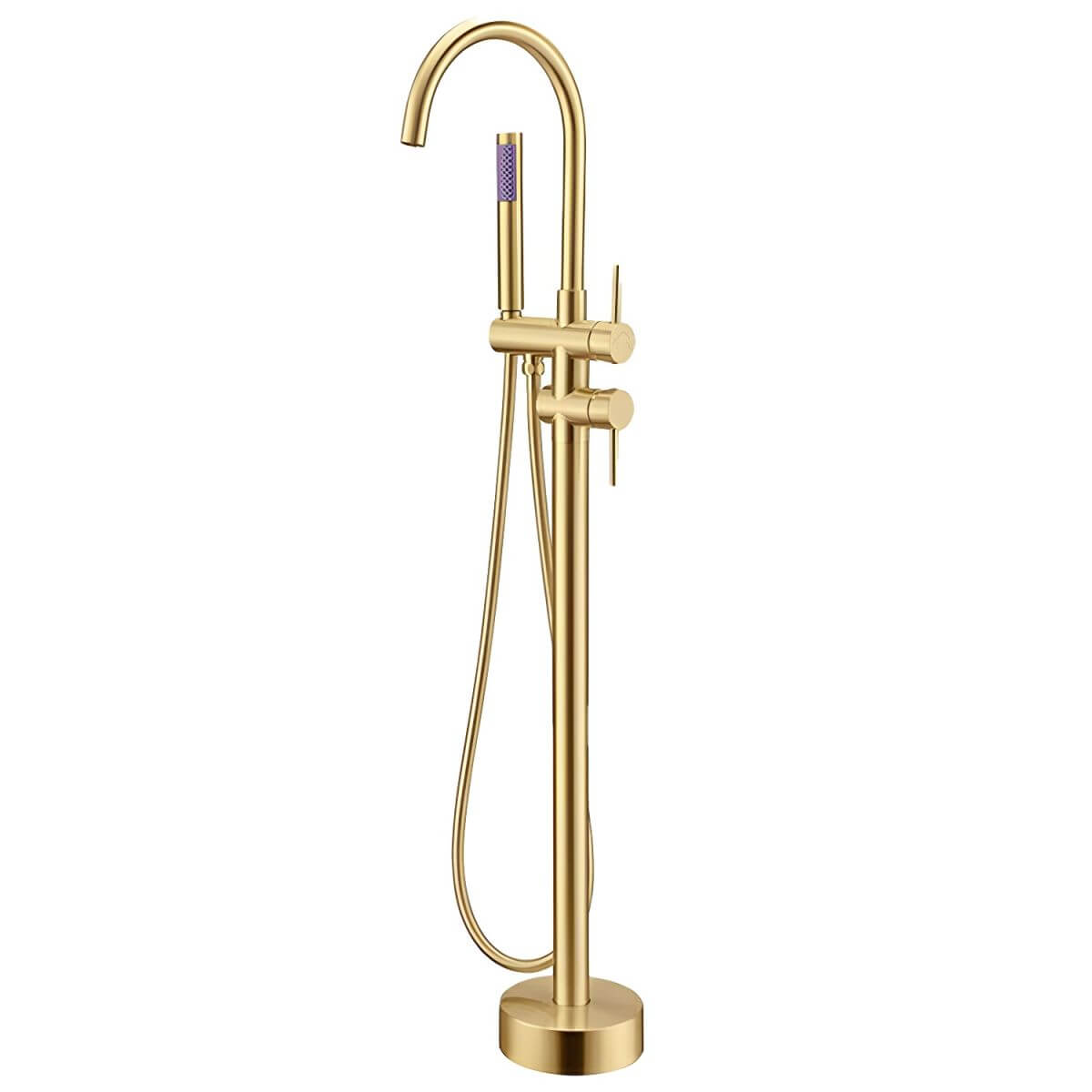 Gold plated bathtub faucet for luxury bathrooms