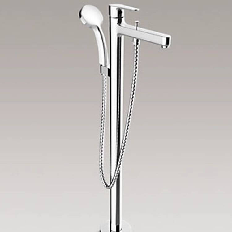 Stylish bathroom fixture in chrome finish