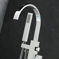 Contemporary chrome faucet design