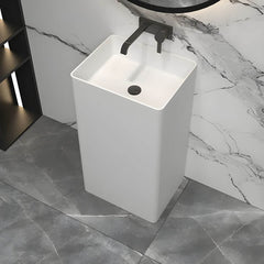 Elegant modern pedestal sink set