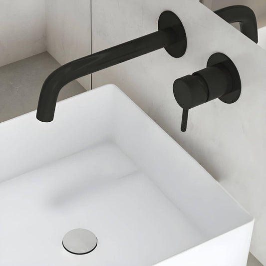 Modern single handle faucet in black