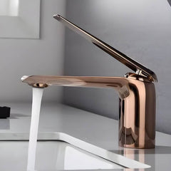 Bathroom vessel sink faucet showcasing modern craftsmanship