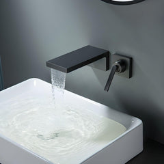 Elegant stainless steel water faucet in black color