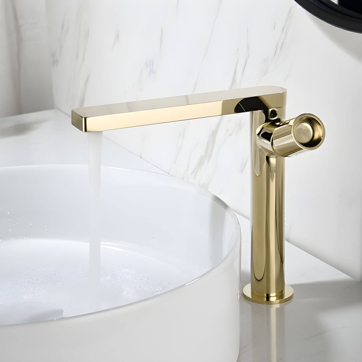 Modern black copper faucet