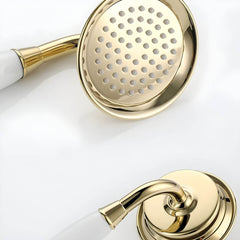 luxurious golden bathtub faucet in elegant setting