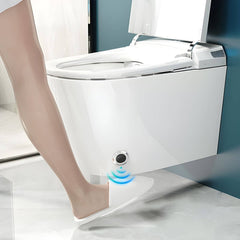 Heated seat feature of the bidet