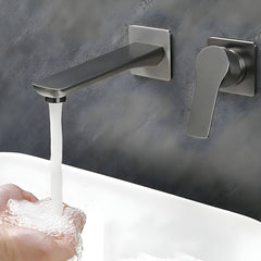 Wall mounted faucet with included handle