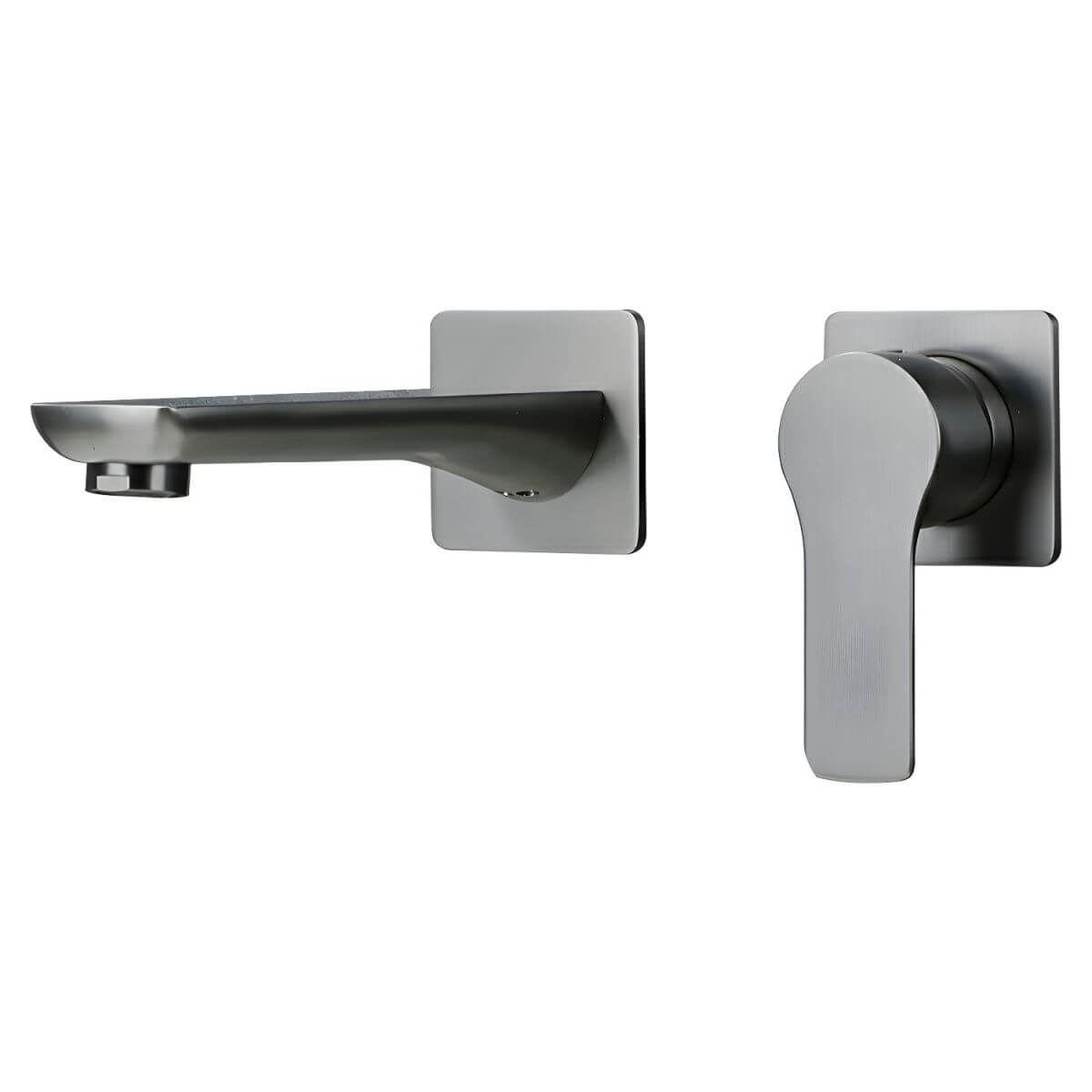 Gun grey modern faucet for bathrooms