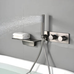 Gun Grey Wall-Mounted Bathtub Spout