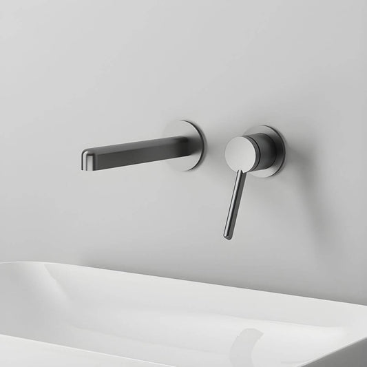 Elegant Wall Mounted Touch Faucet in Black