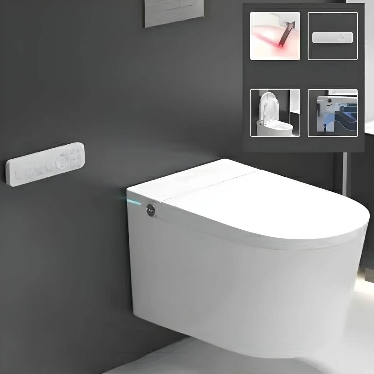 Elegant bathroom interior with bidet