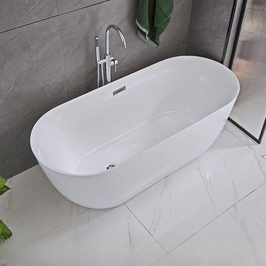 Luxury bathroom setup with freestanding bathtub