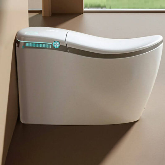 Elongated bidet with heated seat