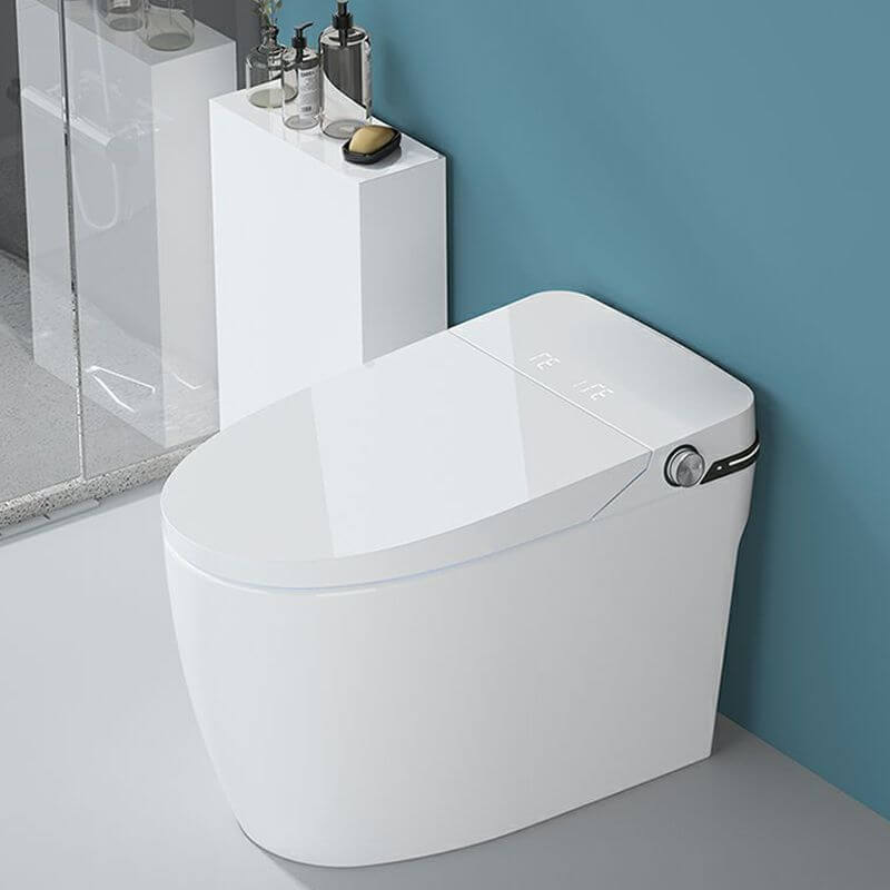 Elongated Floor Mount Bidet in modern bathroom setting